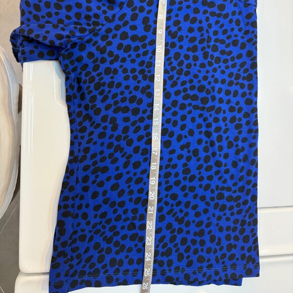 Ruby Rd Favorites Blue & Black 3/4 sleeve top - Picture 7 of 11